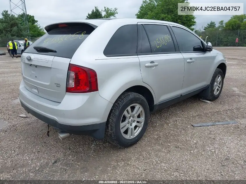 2014 Ford Edge Sel VIN: 2FMDK4JC2EBA04757 Lot: 42588085