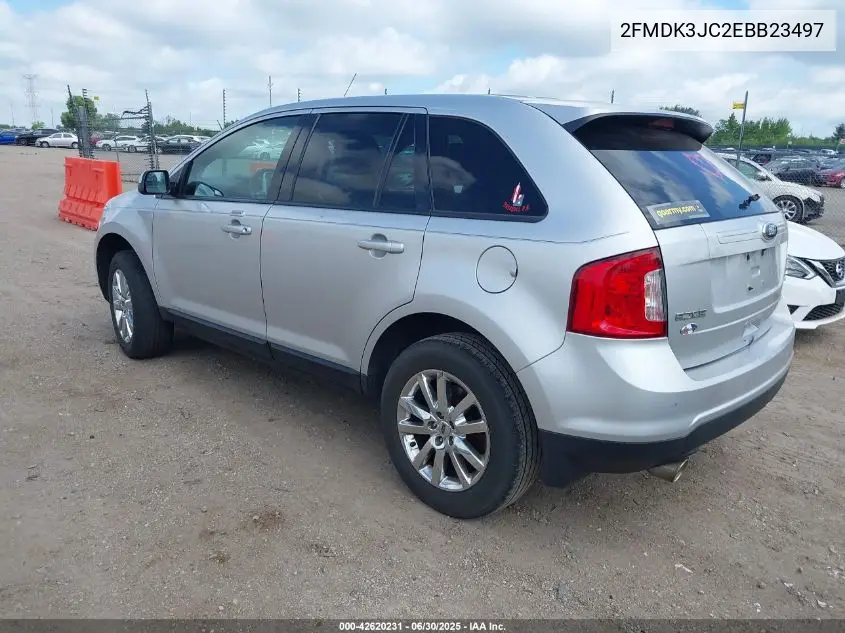 2014 Ford Edge Sel VIN: 2FMDK3JC2EBB23497 Lot: 42620231