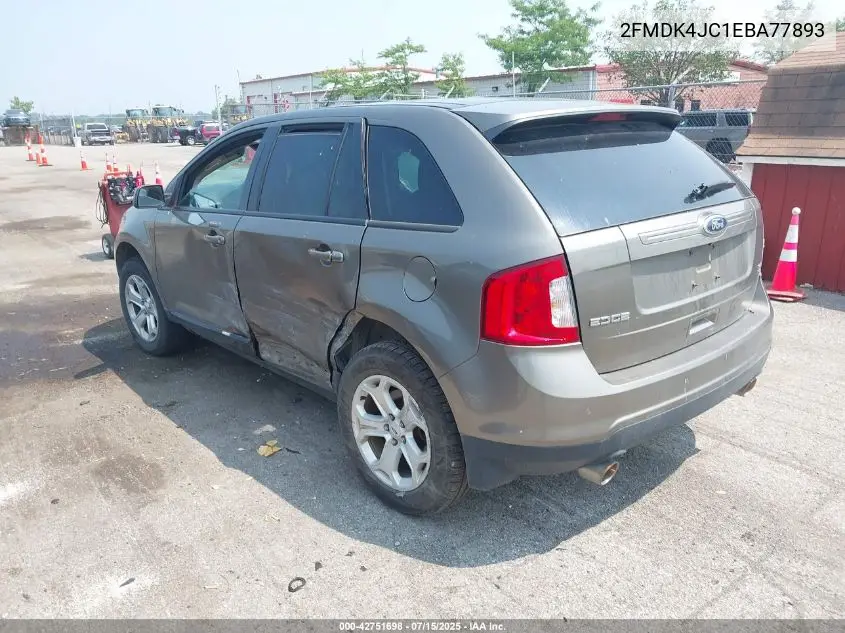2014 Ford Edge Sel VIN: 2FMDK4JC1EBA77893 Lot: 42751698