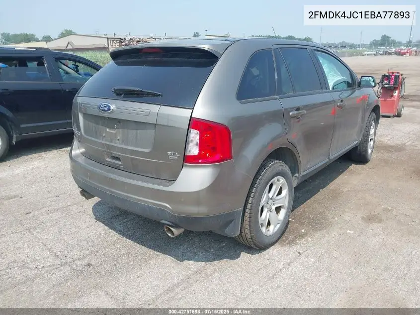 2014 Ford Edge Sel VIN: 2FMDK4JC1EBA77893 Lot: 42751698