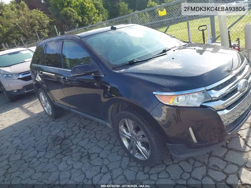 2014 Ford Edge Limited VIN: 2FMDK3KC4EBA93806 Lot: 42752194