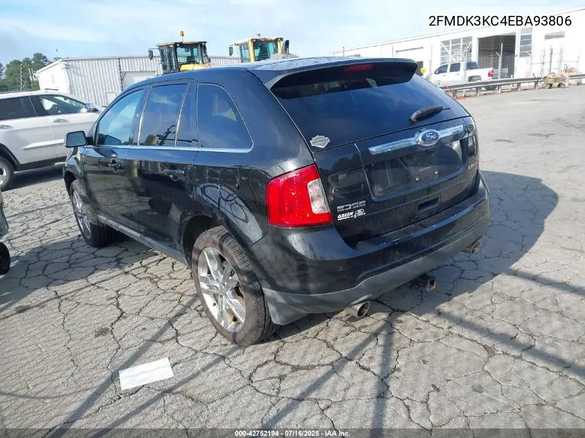2014 Ford Edge Limited VIN: 2FMDK3KC4EBA93806 Lot: 42752194