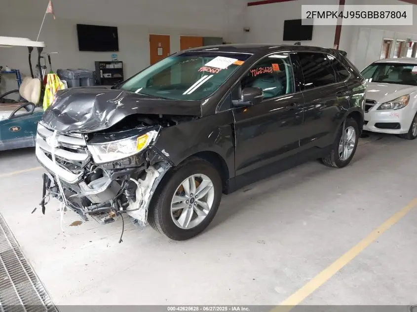 2016 Ford Edge Sel VIN: 2FMPK4J95GBB87804 Lot: 42625628