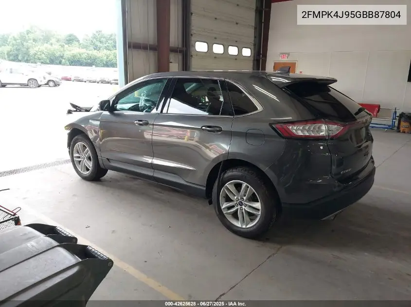 2016 Ford Edge Sel VIN: 2FMPK4J95GBB87804 Lot: 42625628