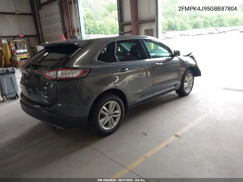 2016 Ford Edge Sel VIN: 2FMPK4J95GBB87804 Lot: 42625628