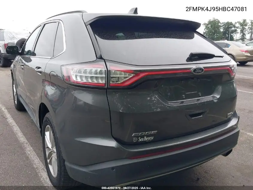 2017 Ford Edge Sel VIN: 2FMPK4J95HBC47081 Lot: 42561970