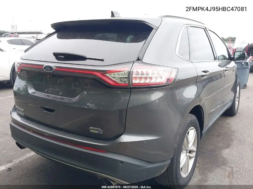 2017 Ford Edge Sel VIN: 2FMPK4J95HBC47081 Lot: 42561970