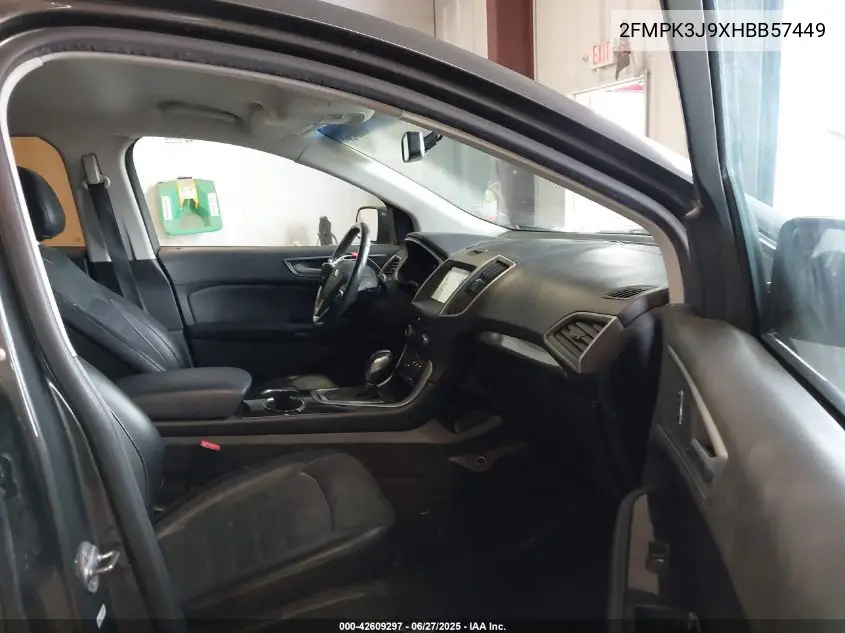 2017 Ford Edge Sel VIN: 2FMPK3J9XHBB57449 Lot: 42609297