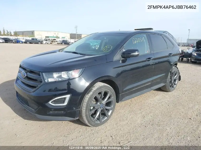 2018 Ford Edge Sport VIN: 2FMPK4AP6JBB76462 Lot: 12311515X