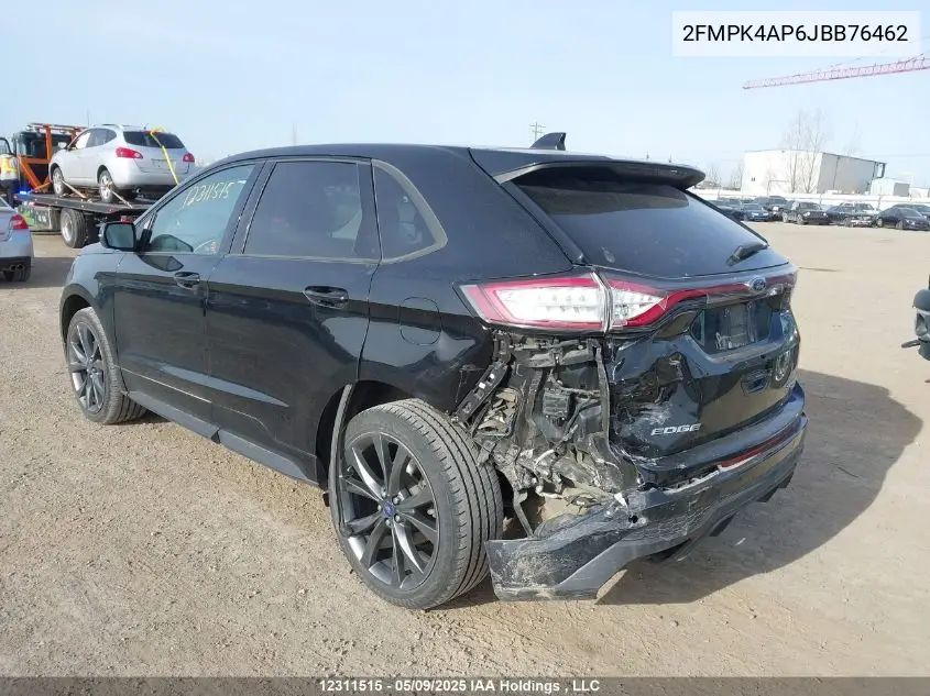 2018 Ford Edge Sport VIN: 2FMPK4AP6JBB76462 Lot: 12311515X