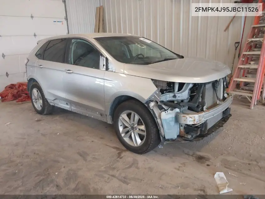 2018 Ford Edge Sel VIN: 2FMPK4J95JBC11526 Lot: 42614733