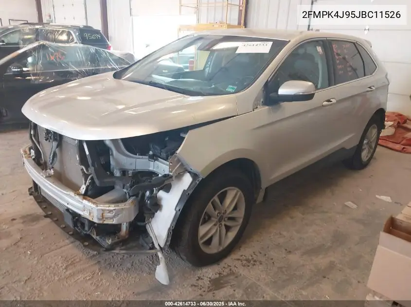 2018 Ford Edge Sel VIN: 2FMPK4J95JBC11526 Lot: 42614733