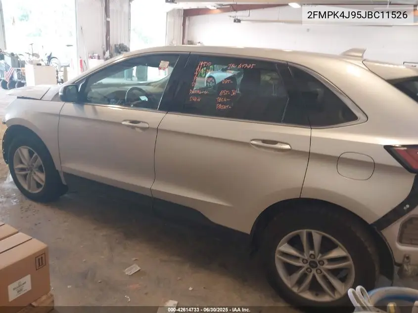 2018 Ford Edge Sel VIN: 2FMPK4J95JBC11526 Lot: 42614733