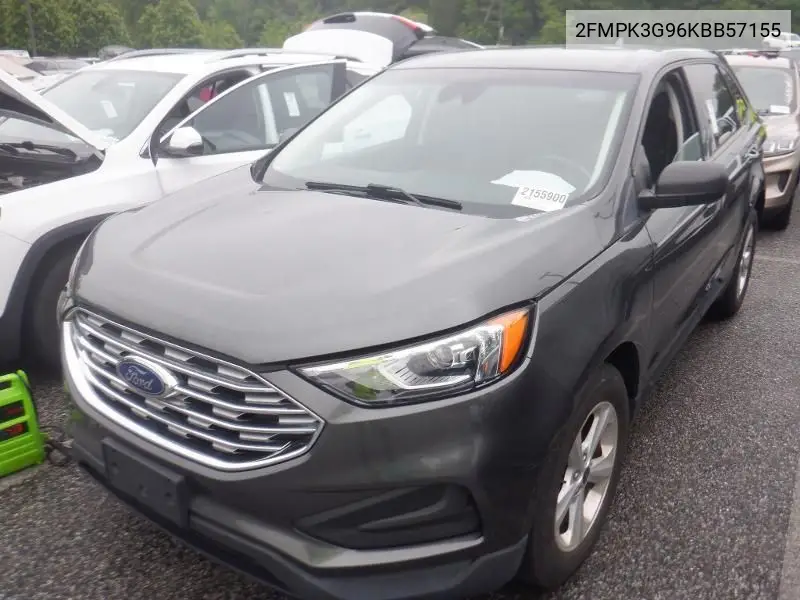 2019 Ford Edge Se VIN: 2FMPK3G96KBB57155 Lot: 42628596