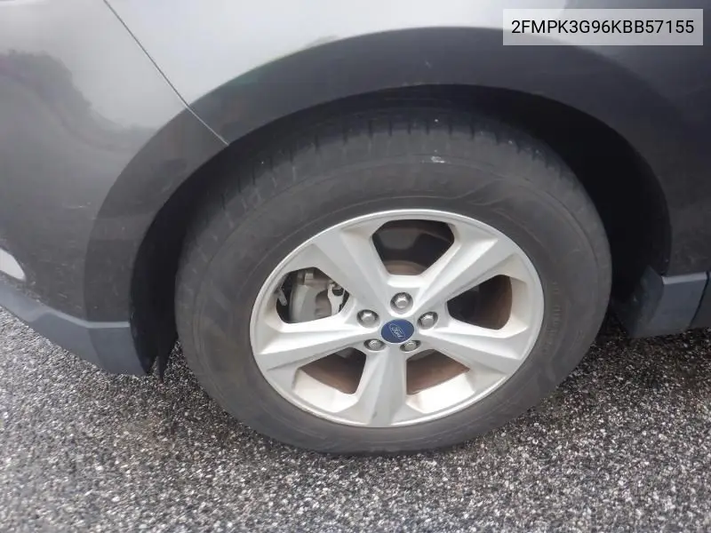 2019 Ford Edge Se VIN: 2FMPK3G96KBB57155 Lot: 42628596