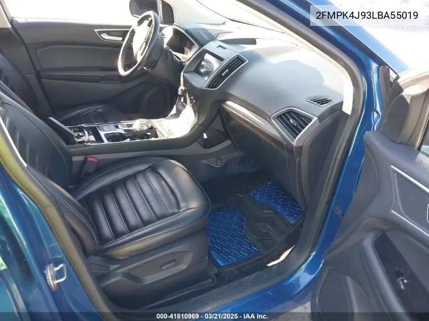 2020 Ford Edge Sel VIN: 2FMPK4J93LBA55019 Lot: 41810969
