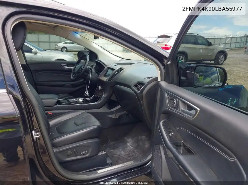 2020 Ford Edge Titanium VIN: 2FMPK4K90LBA55977 Lot: 42257174