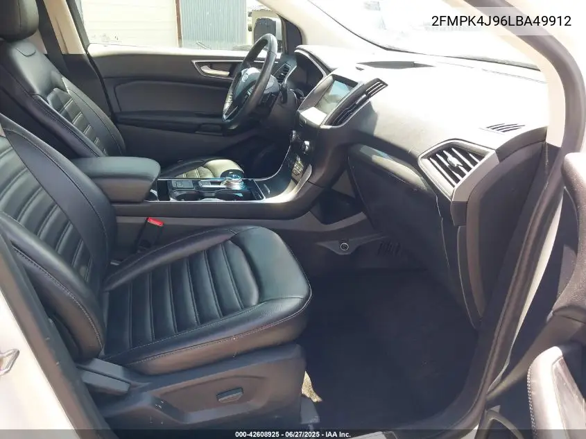 2020 Ford Edge Sel VIN: 2FMPK4J96LBA49912 Lot: 42608925