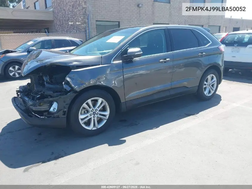 2020 Ford Edge Sel VIN: 2FMPK4J99LBA50052 Lot: 42609127