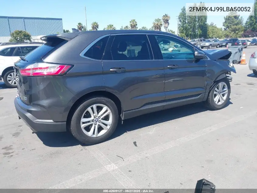 2020 Ford Edge Sel VIN: 2FMPK4J99LBA50052 Lot: 42609127