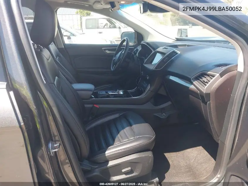 2020 Ford Edge Sel VIN: 2FMPK4J99LBA50052 Lot: 42609127