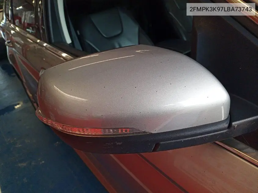 2020 Ford Edge Titanium VIN: 2FMPK3K97LBA73743 Lot: 42624964