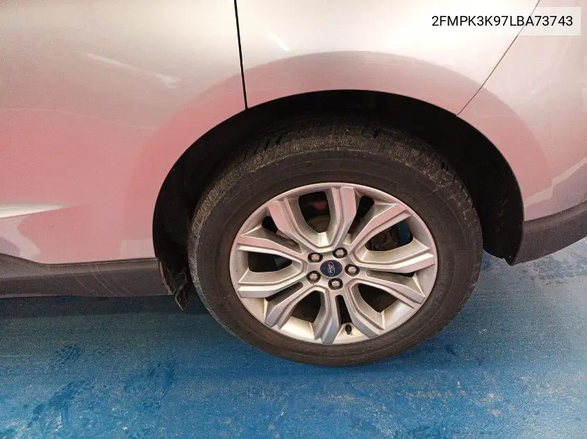 2020 Ford Edge Titanium VIN: 2FMPK3K97LBA73743 Lot: 42624964
