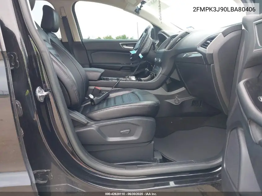 2020 Ford Edge Sel VIN: 2FMPK3J90LBA80406 Lot: 42628110