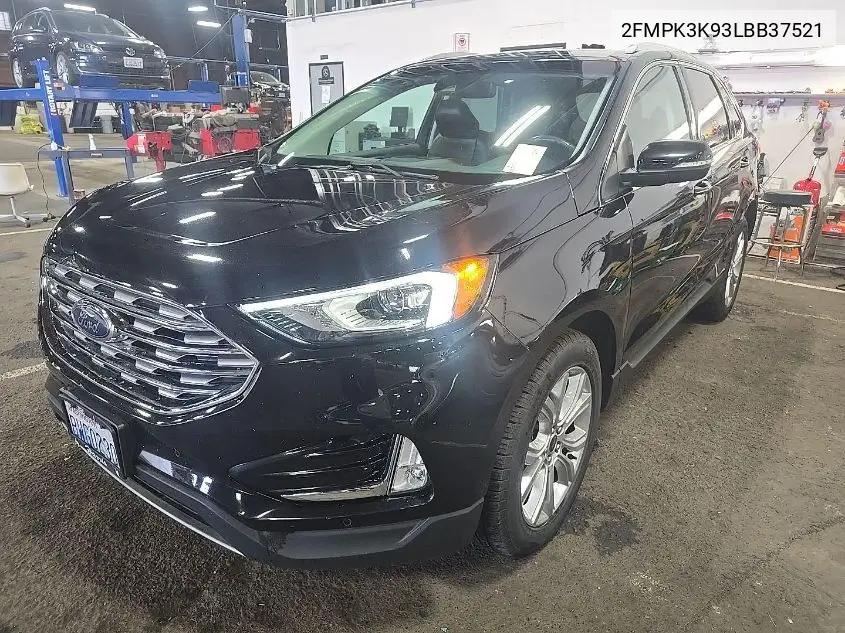 2020 Ford Edge Titanium VIN: 2FMPK3K93LBB37521 Lot: 42631302