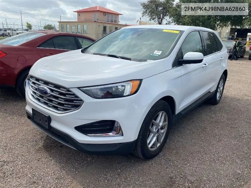 2022 Ford Edge Sel VIN: 2FMPK4J98NBA62860 Lot: 42268600