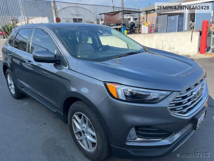2022 Ford Edge Sel VIN: 2FMPK4J97NBA62428 Lot: 42273195