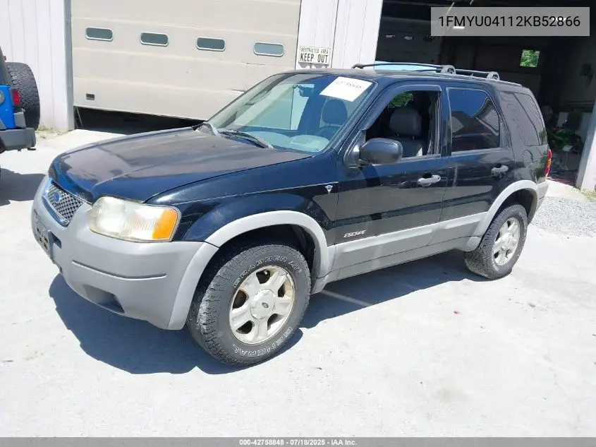 2002 Ford Escape Xlt VIN: 1FMYU04112KB52866 Lot: 42758848