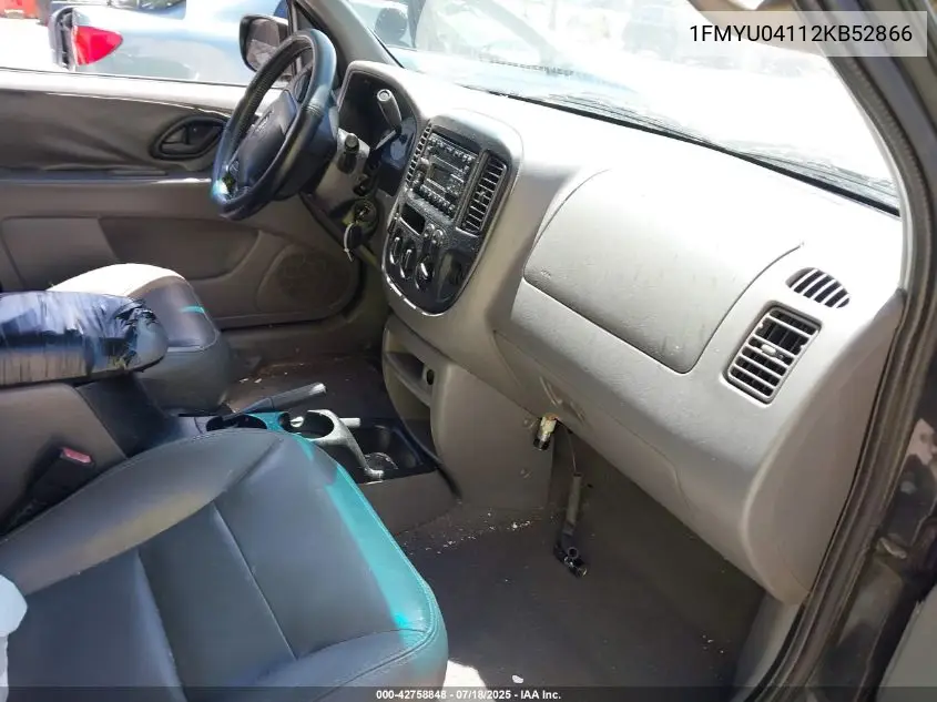 2002 Ford Escape Xlt VIN: 1FMYU04112KB52866 Lot: 42758848
