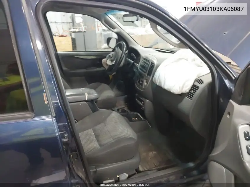 2003 Ford Escape Xlt VIN: 1FMYU03103KA06087 Lot: 42596326