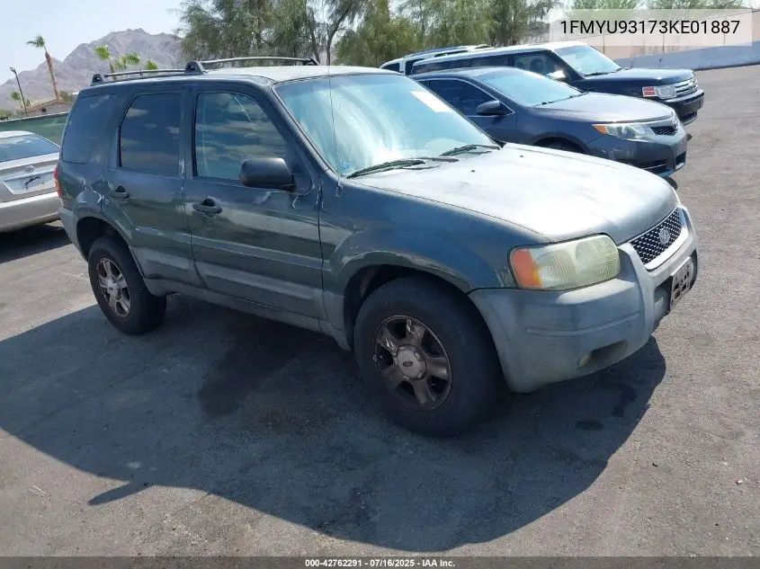 2003 Ford Escape Xlt VIN: 1FMYU93173KE01887 Lot: 42762291