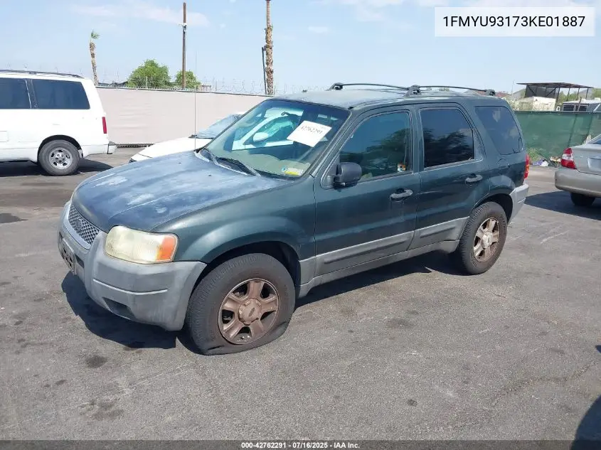 2003 Ford Escape Xlt VIN: 1FMYU93173KE01887 Lot: 42762291