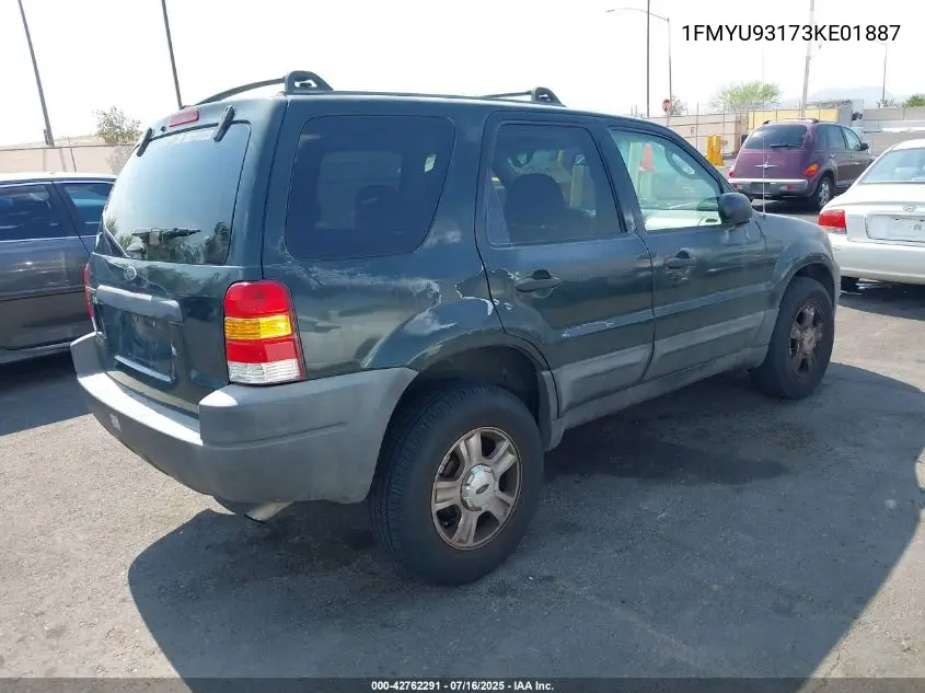 2003 Ford Escape Xlt VIN: 1FMYU93173KE01887 Lot: 42762291