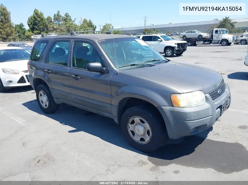2004 Ford Escape Xls VIN: 1FMYU92194KA15054 Lot: 42772942