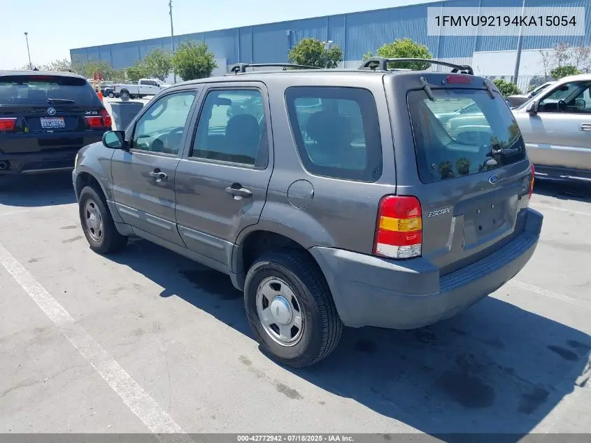 2004 Ford Escape Xls VIN: 1FMYU92194KA15054 Lot: 42772942