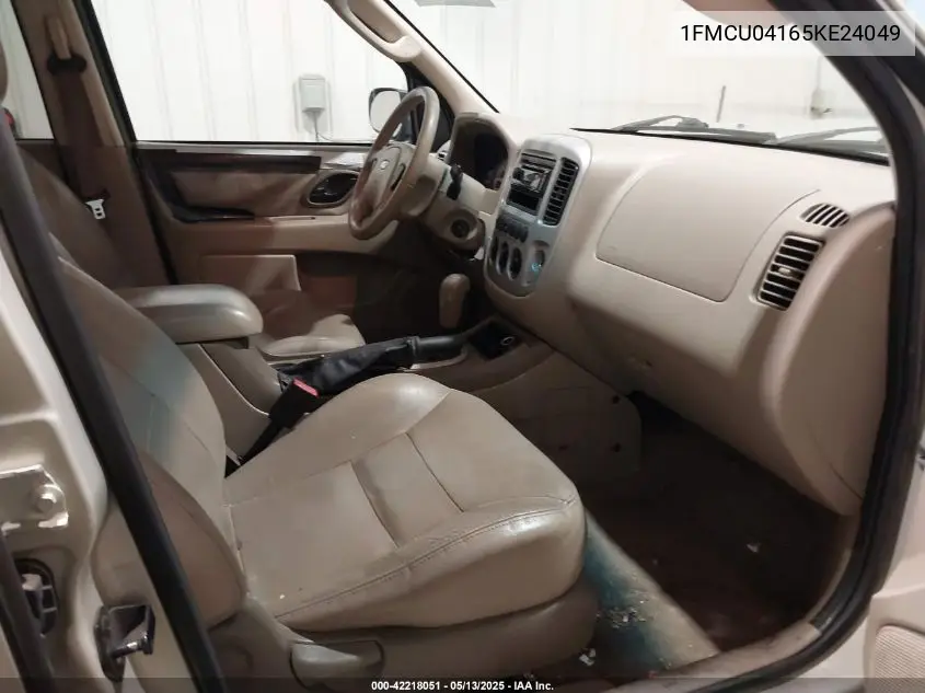 2005 Ford Escape Limited VIN: 1FMCU04165KE24049 Lot: 42218051
