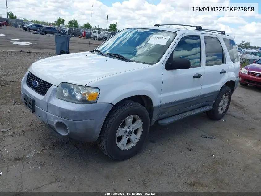 2005 Ford Escape Xlt VIN: 1FMYU03Z55KE23858 Lot: 42249276