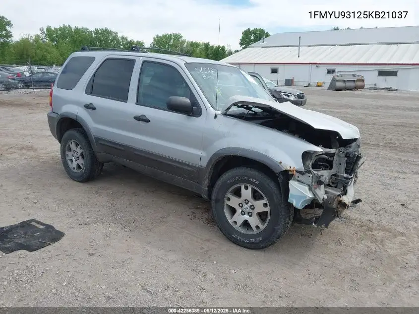 2005 Ford Escape Xlt VIN: 1FMYU93125KB21037 Lot: 42256389