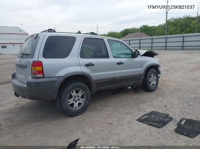 2005 Ford Escape Xlt VIN: 1FMYU93125KB21037 Lot: 42256389