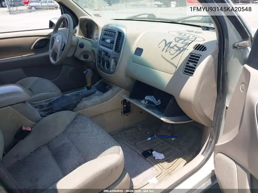 2005 Ford Escape Xlt VIN: 1FMYU93145KA20548 Lot: 42568955