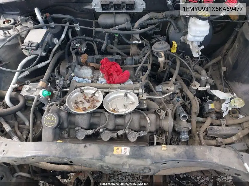 2005 Ford Escape Xlt VIN: 1FMYU931X5KA69477 Lot: 42576724