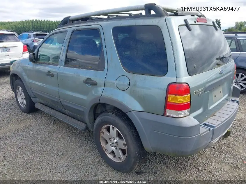 2005 Ford Escape Xlt VIN: 1FMYU931X5KA69477 Lot: 42576724
