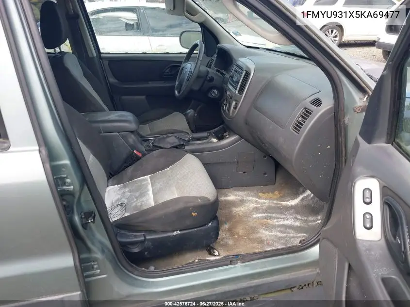 2005 Ford Escape Xlt VIN: 1FMYU931X5KA69477 Lot: 42576724