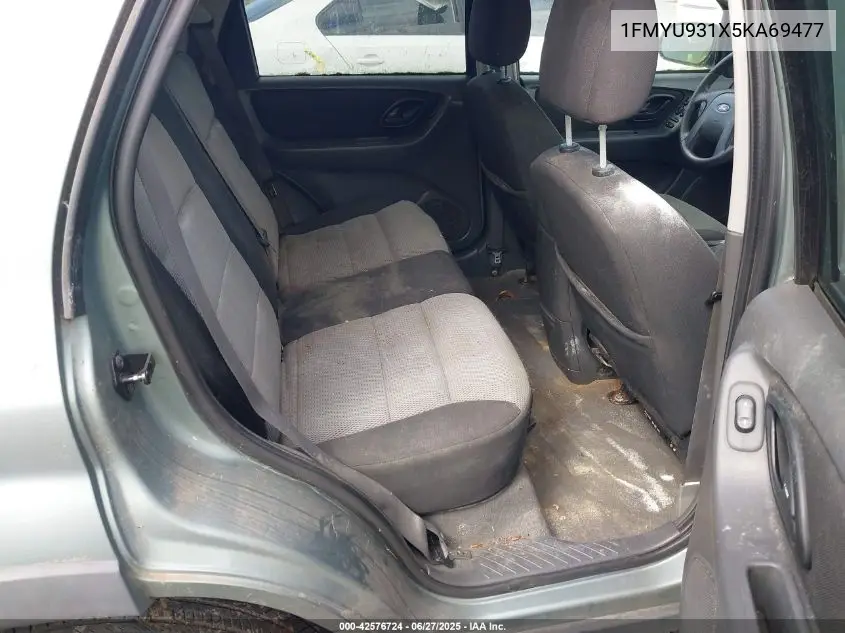 2005 Ford Escape Xlt VIN: 1FMYU931X5KA69477 Lot: 42576724