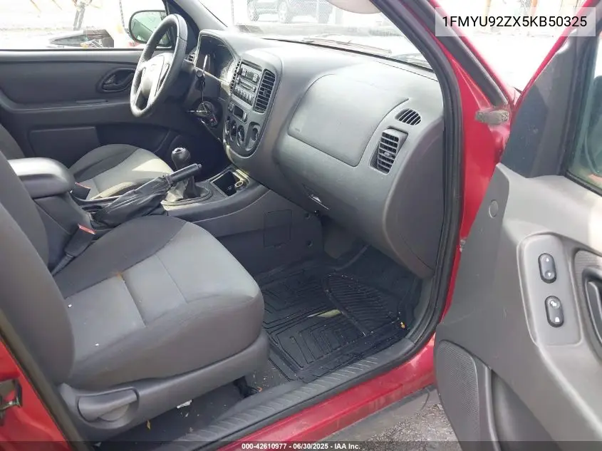 2005 Ford Escape Xls VIN: 1FMYU92ZX5KB50325 Lot: 42610977