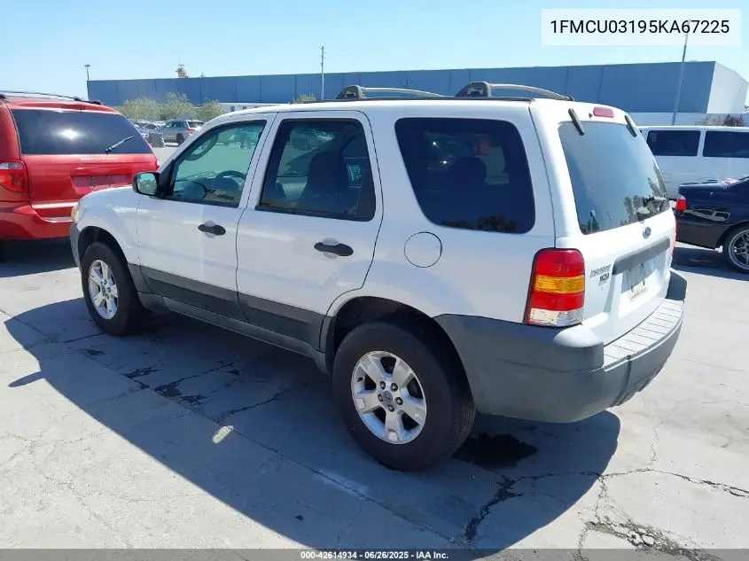 2005 Ford Escape Xlt VIN: 1FMCU03195KA67225 Lot: 42614934